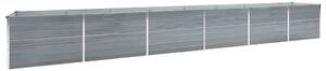 Odlingslåda upphöjd galvaniserat stål 600x80x77 cm grå