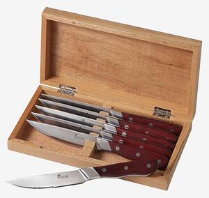 Sola - Grillkniv Wood 6-pack - Röd - Bestick - Från Homeroom