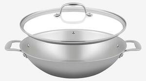 Sola - Wok Green Cooking med lock 32 cm - Silver - Grytor & kastruller - Från Homeroom