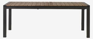 NORDFORM - Trädgårdsbord 205/275x100 cm - Brun - Matbord utomhus - Från Homeroom