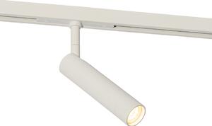 Modern spotlight vit för enfas skensystem - Slimline Uzzy