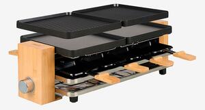 Princess - Raclette Pure 8 Bamboo 162918 - Smörgås- & våffeljärn - Från Homeroom