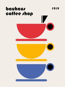 Illustration Bauhaus Coffee Minimalist, Retrodrome