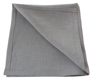 Ljusgrå servett i linne ca 45x45 cm