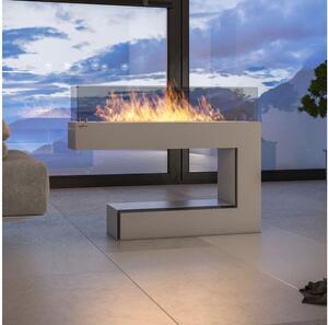 InFire - BIO fireplace 110x85,5 cm vit