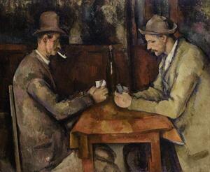 Cezanne, Paul - Konsttryck The Card Players, 1893-96, (40 x 35 cm)