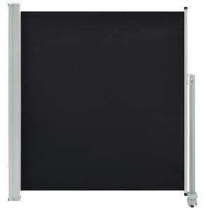 Infällbar sidomarkis 140 x 300 cm svart