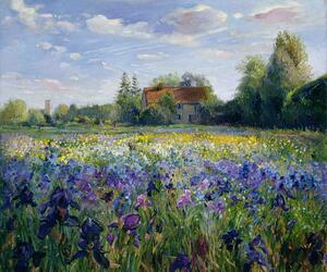 Bildreproduktion Evening at the Iris Field, Timothy Easton