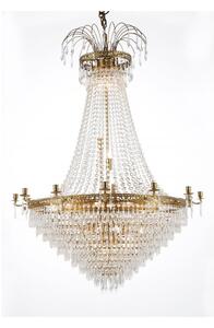 Kristallkrona Empire Classic Ny 10-Arm Xl Borstad Mässing 95cm