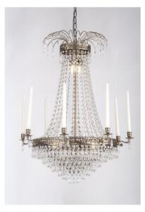 Kristallkrona Empire Classic 8-Arm Stor Antikmässing 66cm