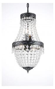 Kristallkrona Morsamt Liten Antiksilver 26cm