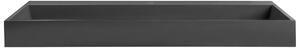 Tvättställ Väggmonterat Svart Matt Mineralmarmor Rektangulärt 120 x 46 cm Badrum Quenko Beliani