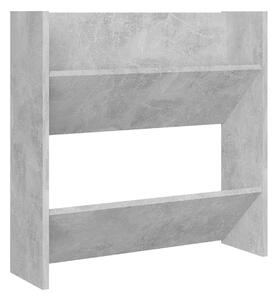 Väggmonterat skoställ betonggrå 60x18x60 cm spånskiva - Betonggrå