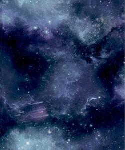 Noordwand Tapet Good Vibes Galaxy with Stars svart och lila