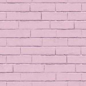 Noordwand Good Vibes Tapet Brick Wall rosa