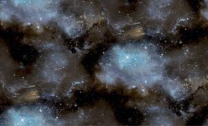 Noordwand Tapet Good Vibes Galaxy with Stars blå och svart