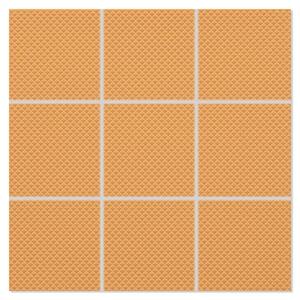 Mosaik Klinker Paintbox Blekt Orange-Sandpapper Matt-Relief 30x30