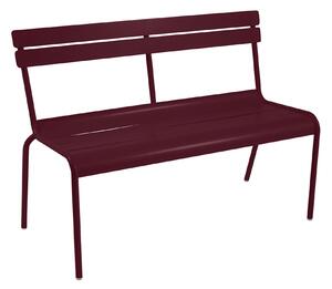 Fermob - Luxembourg 2/3 Seater Bench, Black Cherry - Trädgårdsbänkar - Frédéric Sofia