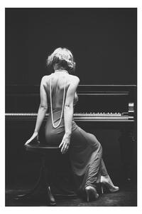 Poster Piano Lady