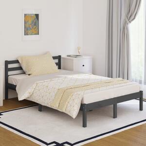 810427 Bed Frame Solid Wood Pine 120x200 cm Grey