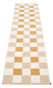 Pappelina - Pix Beige/Vanilla/Ochre 70 x 300 cm - Plastmattor - Beige