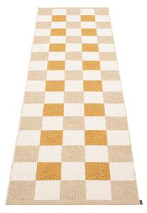 Pappelina - Pix Beige/Vanilla/Ochre 70 x 240 cm - Plastmattor - Beige