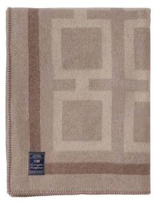 Lexington Graphic Recycled Wool Pläd 130x170 Beige