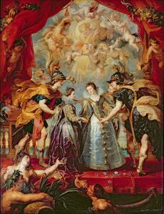 Peter Paul Rubens - Konsttryck The Medici Cycle: Exchange of the Two Princesses of France and Spain, (30 x 40 cm)