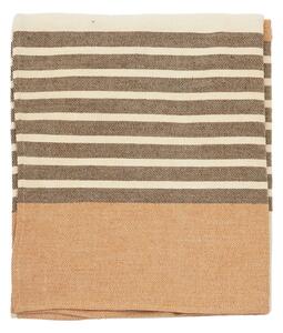 HERRINGBONE Duk Beige/Svart/Rost