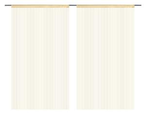 Trådgardiner 2 st 140x250 cm beige -