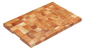 Skärbräda 60x40x3,8 cm massivt akaciaträ - Brun