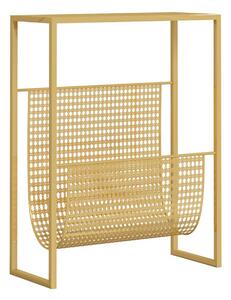 Tidningsställ guld 35x15x45 cm stål - Guld