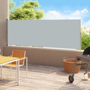 Infällbar sidomarkis 200x500 cm grå - Grå