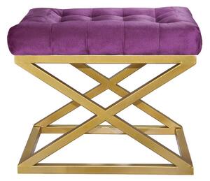 Gillie Sittpuff 40 cm - Guld/Purple