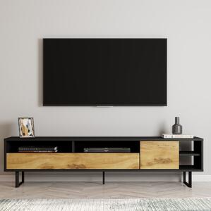 Gazali Tv-bänk 180 cm - Svart/Ek