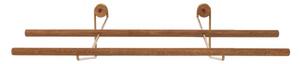 WeDoWood - Shoe Rack - WeDoWood - Skohylla - Oak/Brass - Small - H15 x W60 x D25 cm