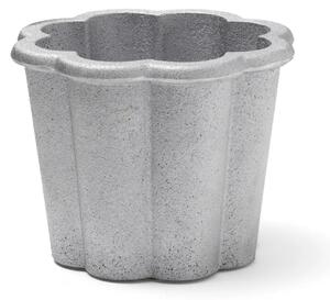 Byarums Bruk - Fjällsippa kruka låg rå aluminium - Utomhuskrukor - Signe Persson-Melin - Grå