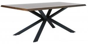 Sky matbord i smoked oak med kryssfot - 160x90 cm