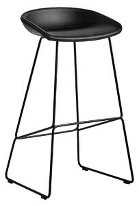 HAY - About a Stool AAS39 High - Black Base - Cat.6 - Sense Black - Barstolar - Hee Welling - Metall/Plast