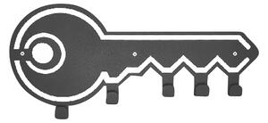 Klädhängare Key, svart, 50x0,15x30 cm