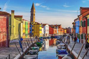 Fotografi Burano, Venice, Italy, tunart