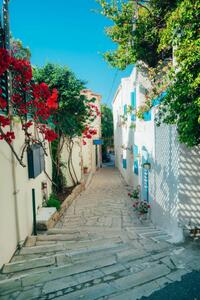 Fotografi Beautiful alley street in greece style, Greola84