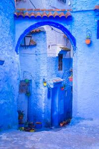 Fotografi Chefchaouen, a city with blue painted, Gatsi