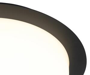 Modern taklampa svart rund inkl. LED IP44 - Lys