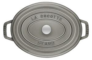 Staub La Cocotte Gryta 33 cm, Oval, Grafitgrå, Gjutjärn