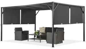 Pergola i metall Santorini 3 x 4 m antracit Garden Point