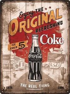 Metallskylt Coca-Cola - Original Coke - Route 66