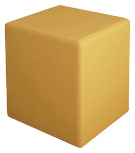 Puff Square, gul, 34x34x37 cm