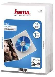 HAMA DVD-Box Slim Transparent 10-pack