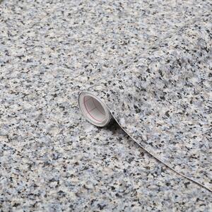 Sten og flise folie-2 meter rulle-45 cm-Porrino Granit - Gråblå